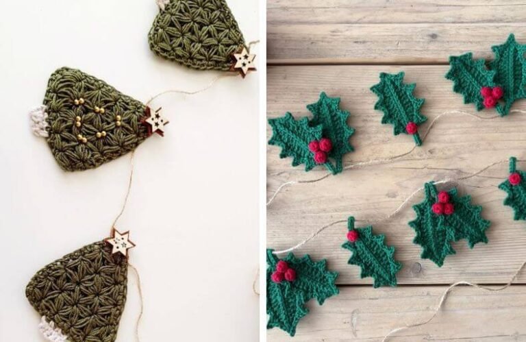 Festive Crochet Christmas Garland Patterns