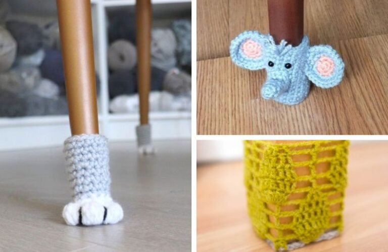 15 Adorable Crochet Chair Leg Socks Patterns Adorable Crochet Chair Leg Socks