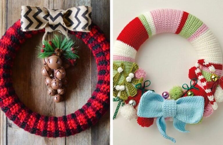 Charming Crochet Christmas Wreath Patterns to Make