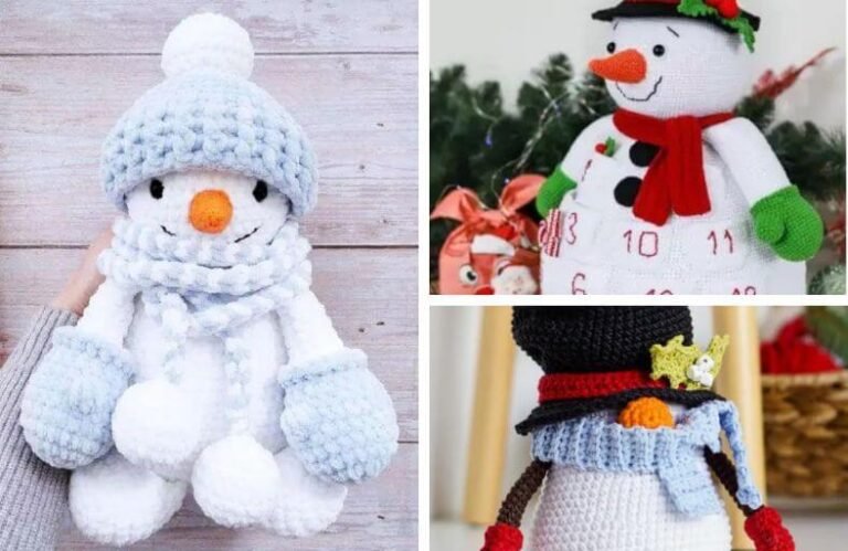 19 Charming Crochet Snowman Patterns for All Skill Levels Charming Crochet Snowman Patterns