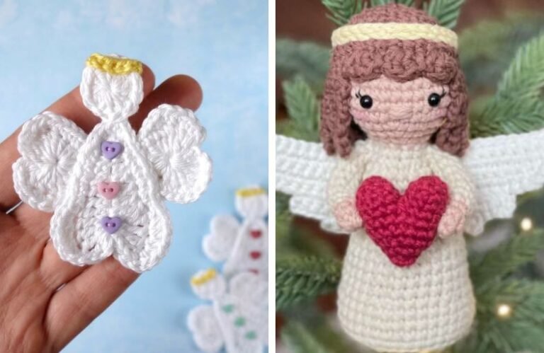 Crochet Christmas Angel Ornament Patterns for a Magical Tree