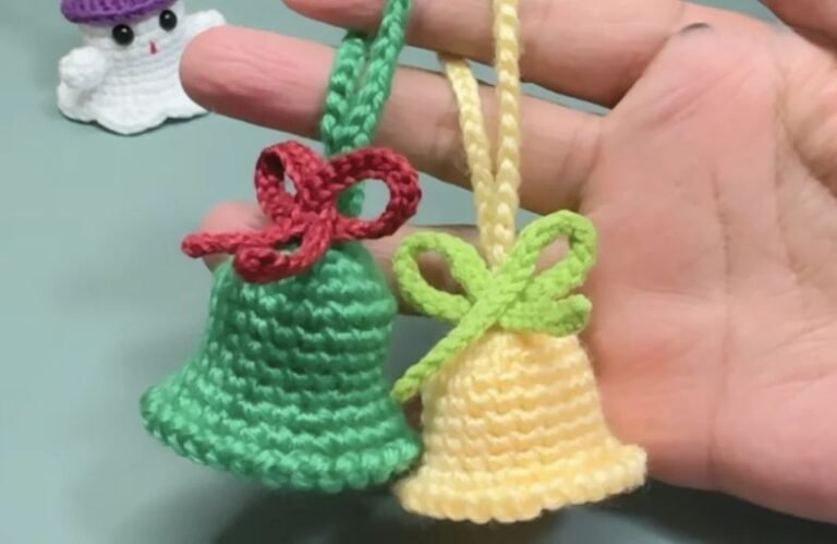 Crochet Christmas Bell Free Easy Pattern