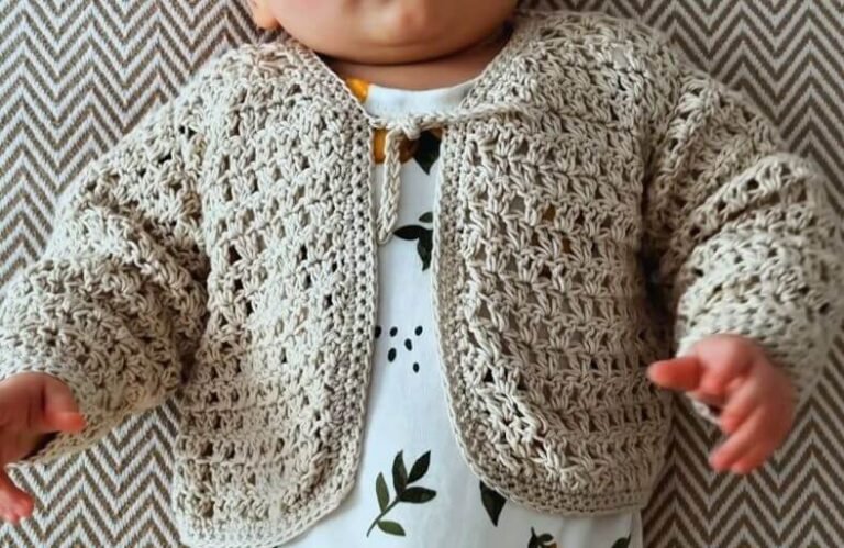 How to Crochet a Cute Baby Cardigan for Summer (Free Pattern) Crochet Cute Baby Cardigan for Summer Free Pattern