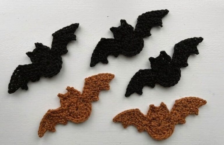 Crochet Easy Bat Applique