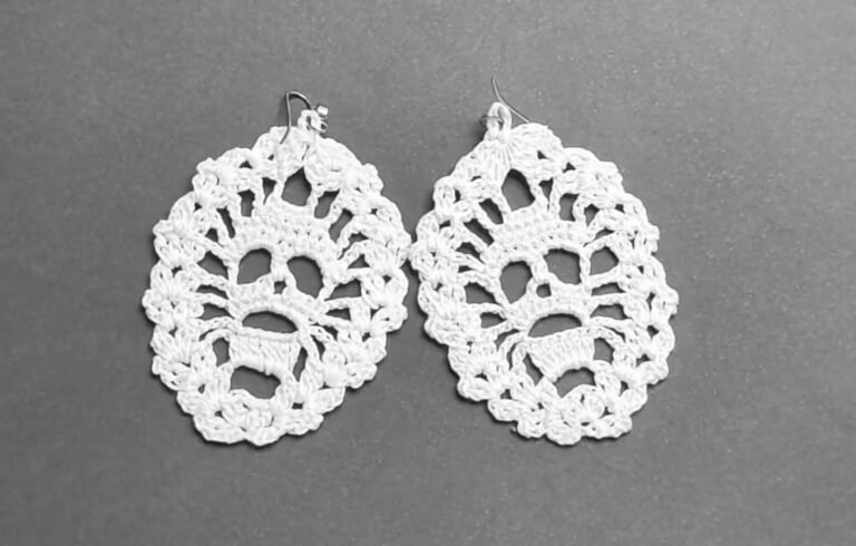 How to Crochet Skull Earrings (Free Pattern) Crochet Skull Earrings