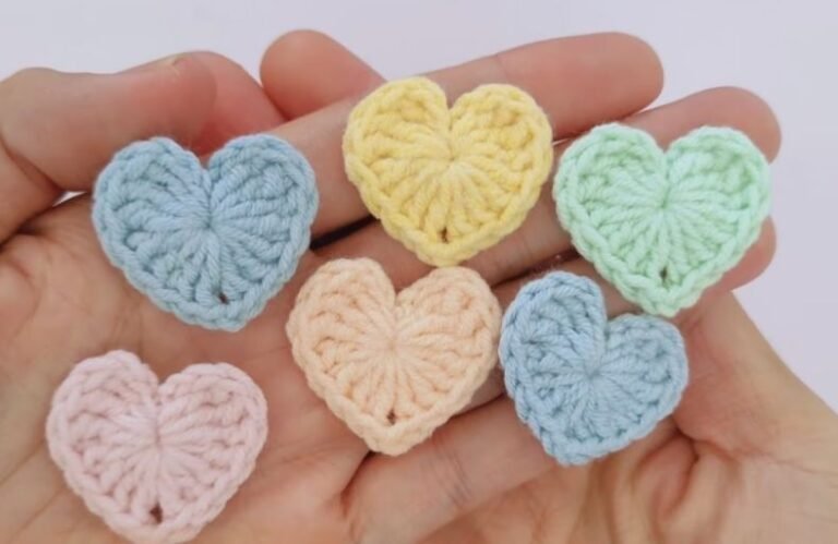 Crochet a Tiny Cute Heart Free Pattern