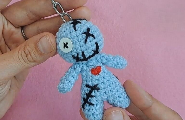 Crochet a Voodoo Doll Keychain