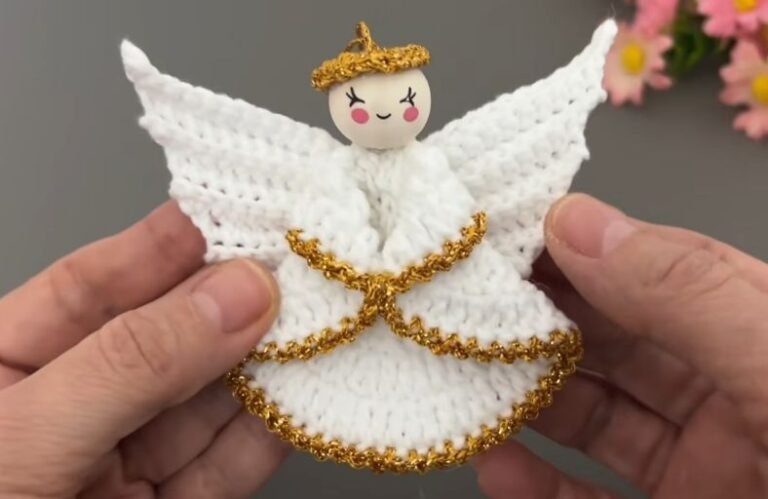 Easily Stunning Crochet Angel Ornament Free Pattern for Christmas