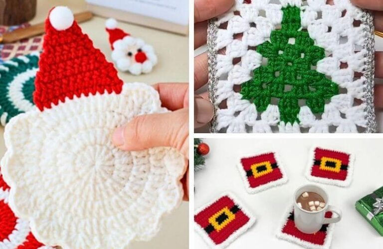 Easy & Fun Christmas Coaster Patterns