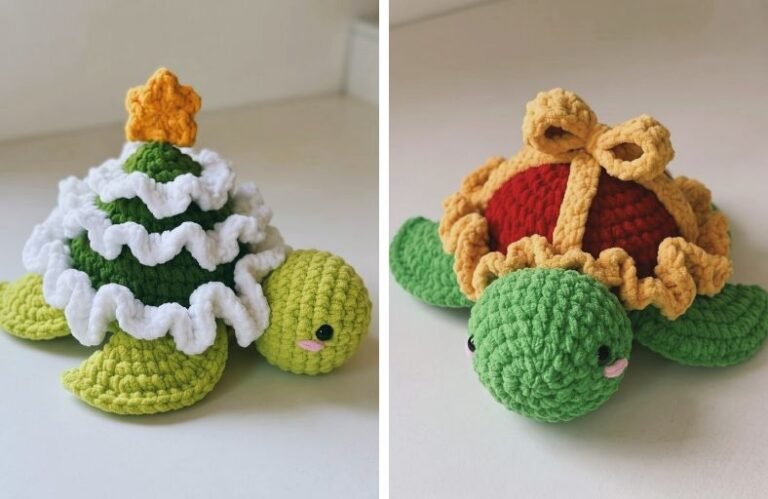 Free Crochet Easy Christmas Turtles Amigurumi Pattern Free Crochet Easy Christmas Turtles Amigurumi Pattern