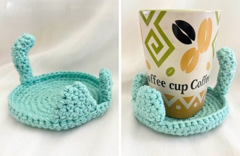 Free Super Easy Crochet Cute Cat Coaster Pattern Free Super Easy Crochet Cute Cat Coaster Pattern
